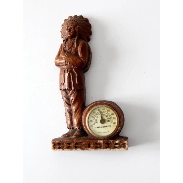 Vintage Syroco Style Indian Chief Figurine For Sale - Image 6 of 7