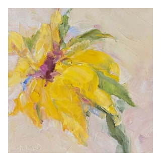 Sunflower Oil Painting Small For Sale