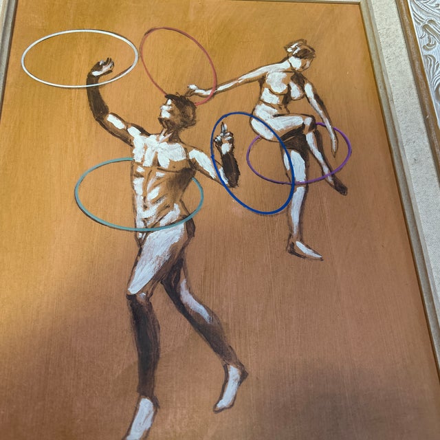 Two Contemporary Original Paintings by Stephen Heigh “Hoop Dance #1-2” - Set of Two For Sale In Philadelphia - Image 6 of 9