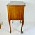 1970s Vintage French Provincial Hollywood Regency Walnut & Burl Wood Side Table or Night Stand For Sale - Image 12 of 17