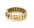This i Bracelet is crafted from 18k yellow gold with a polished finish. It has an opening at the front, each end with a...