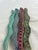 Gorgeous handmade ceramic trivet by artist Linda Hoffhines. The trivet is composed of 4 colorful ceramic snakes in jewel...