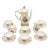 Circa 1970s Kahla 22k Gold German Porcelain Tea Set for Six- 21 Pieces For Sale