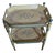Two Tiered Tray Table With Hand Painted Finish For Sale