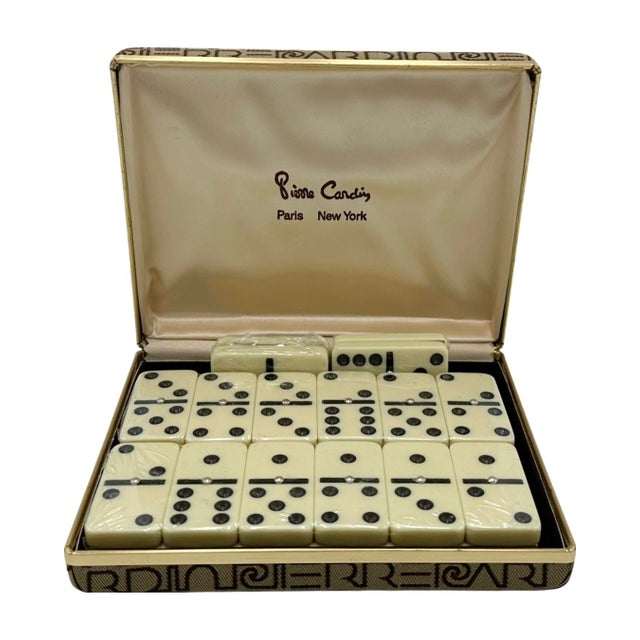 Vintage Pierre Cardin 28-Piece Domino Set Game For Sale - Image 11 of 12