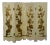 Hollywood Regency to Art Deco Folding Screen Four Panel Painted Off White With Floral Embossed Design For Sale
