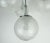 Glass Mid-Century Modern Four-Light Pendant Lamp in Glass and Chrome, 1970s For Sale - Image 7 of 11