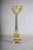 Antique Gilt Bronze Candelabra, Fluted Column With Figural Arms — French, 19th Century For Sale - Image 6 of 10