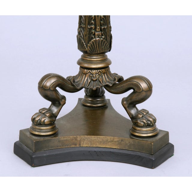 Early 19th Century English Regency Antique Bronze Lamp, circa 1820 For Sale - Image 5 of 6
