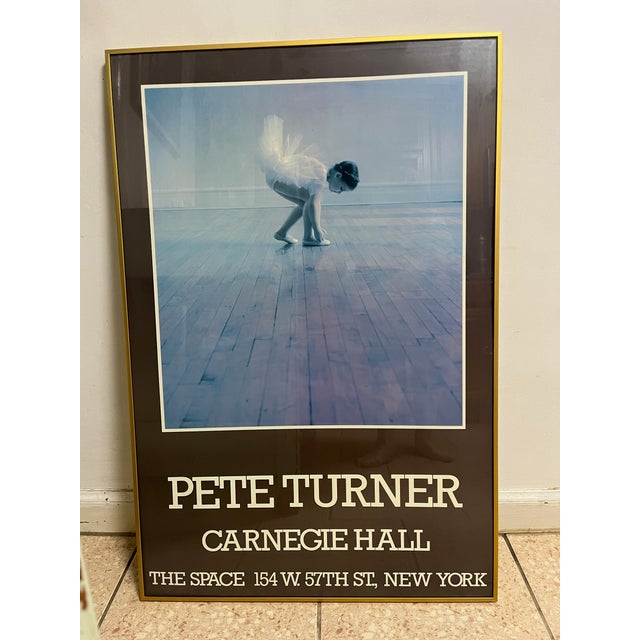 Pete Turner Carnegie Hall 1980s Vintage Ballet Framed Poster Nyc For Sale - Image 4 of 10