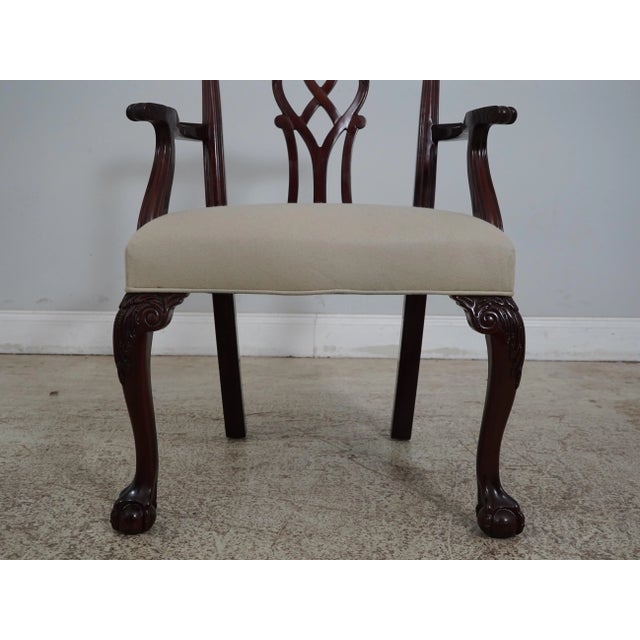 Set of 8 Kindel Mahogany Ball & Claw Dining Room Chairs For Sale In Philadelphia - Image 6 of 12