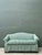 Mid-Century Modern Vintage Striped Slip Covered Camelback Loveseat For Sale - Image 3 of 18