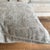 Double Sided Floral Block Marceline Pillow on Natural Linen by Bloom Home For Sale - Image 4 of 7