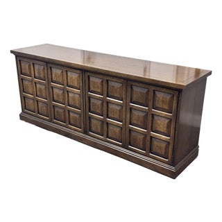 Mid 20th Century John Widdicomb Brutalist-Style Sideboard Credenza For Sale