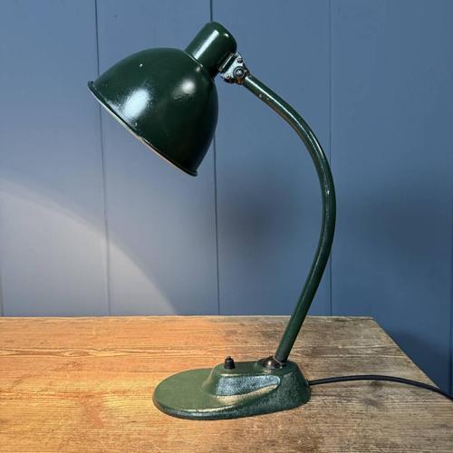 Bauhaus Dark Green Desk Lamp, 1930s For Sale - Image 6 of 18