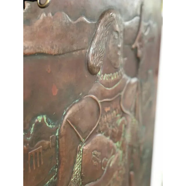 Vintage Wood and Copper Bar Cabinet by Luigi Scremin For Sale - Image 11 of 18