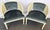 Great looking pair of Hollywood Regency style barrel lounge chairs from the 1960's. The solid and sturdy pair are made of...