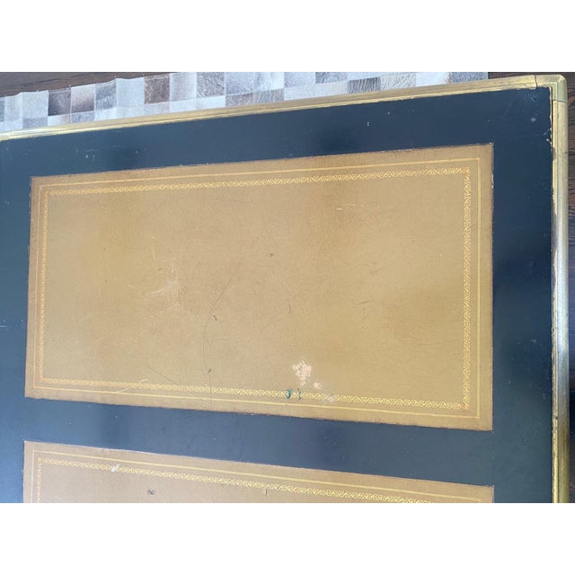 Vintage Drexel Heritage French Louis XV Style Lacquered Writing Table Desk For Sale In New York - Image 6 of 12