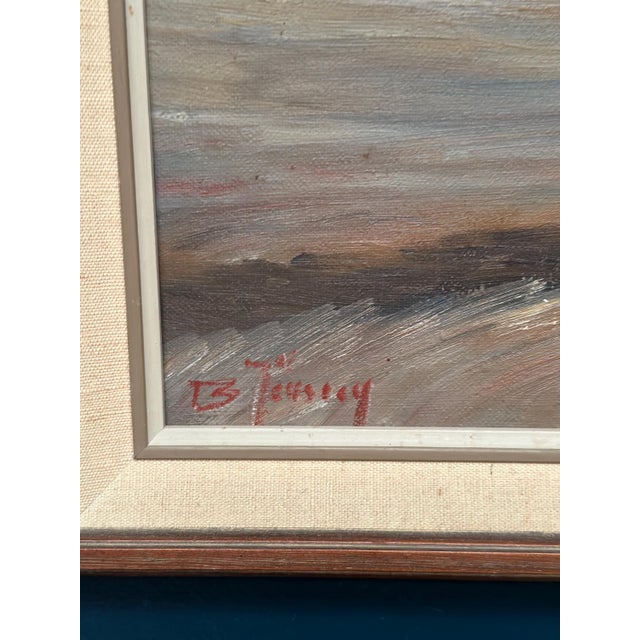 B. Jernberg, Landscape with Farms, 1950s, Oil Painting on Canvas, Framed For Sale - Image 9 of 16