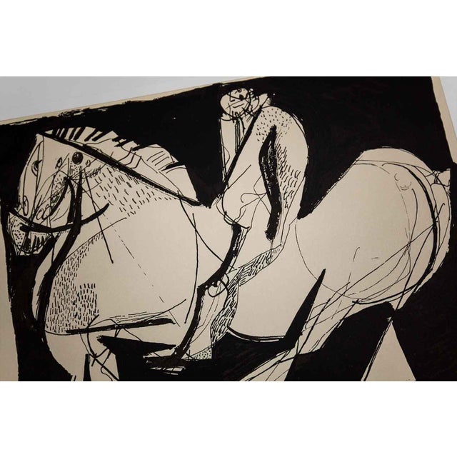 Marino Marini Abstract Marino Marini Lithograph Signed Ltd Edition “Scenario” For Sale - Image 4 of 6