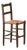 French Folk Art Wood and Rush Chair, 1900s For Sale