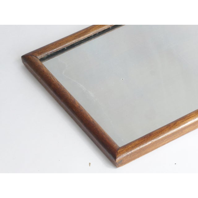 Wood Antique Scalloped Wooden Wall Mirror, 1800s For Sale - Image 7 of 10