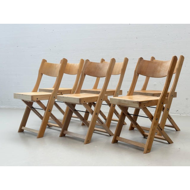 Folding Chairs in Beech Wood, Switzerland, 1990s For Sale - Image 4 of 18