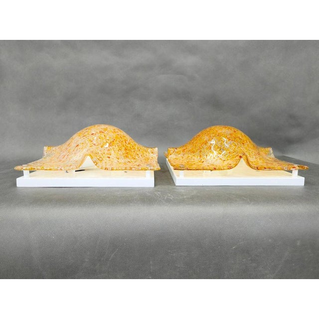 Murano Glass Wall Lights by Toni Zuccheri for Mazzega, 1970s, Set of 2 For Sale - Image 3 of 14