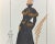 1940s French Fashion Sketch of Pelerine Sable Trim Coat For Sale - Image 4 of 5