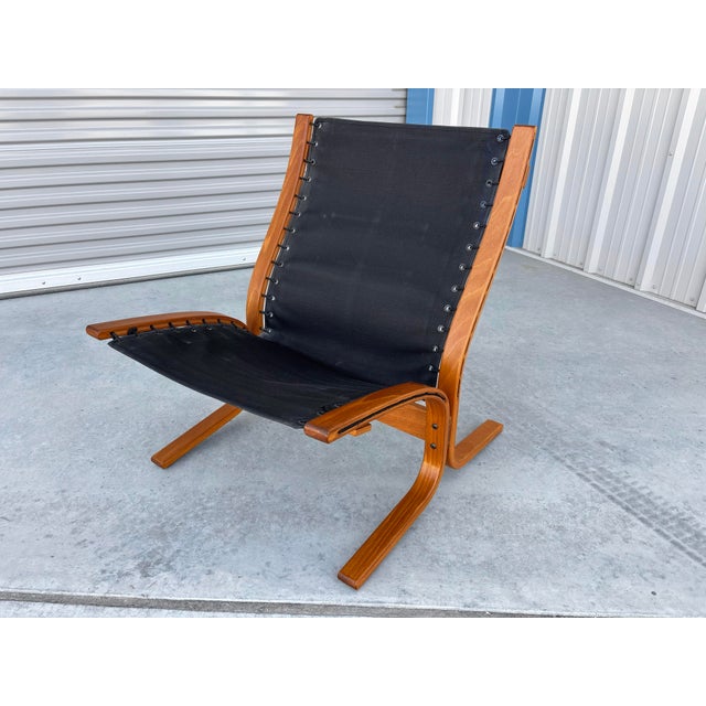 1960s Pair of Danish Modern "Siesta" Lounge Chairs Attributed to Westnofa For Sale - Image 10 of 12