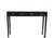 48" Long 4 Drawer Black Ming Console Table For Sale - Image 4 of 5
