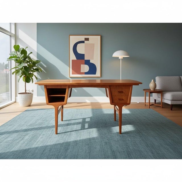 Extendable Desk in Teak by Carl Aage Skov for Munch Møbler, 1960s For Sale - Image 16 of 18