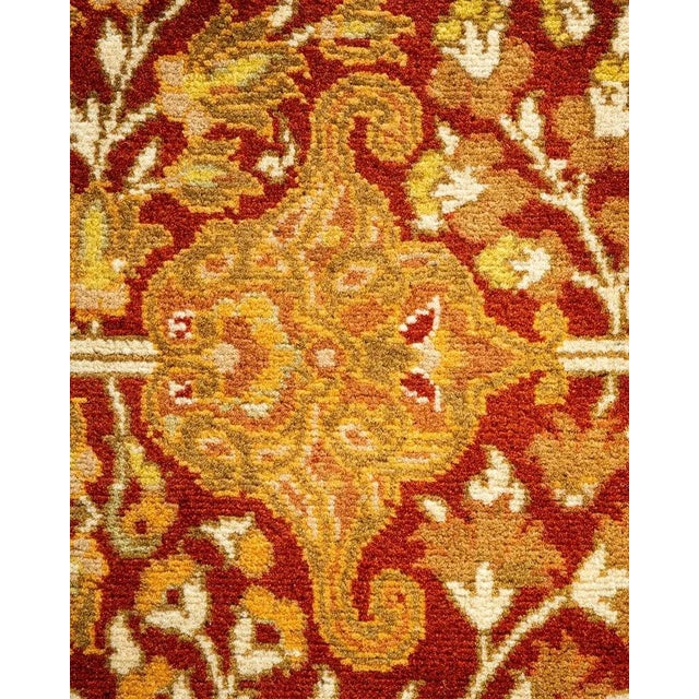 Traditional Mogul, One-of-a-Kind Hand-Knotted Area Rug in Orange, 6' 2" x 9' 3" For Sale - Image 3 of 8