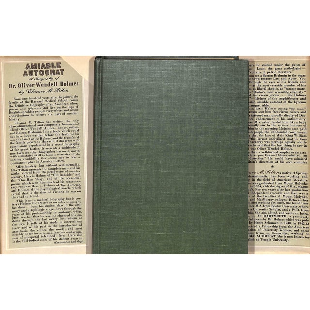 TILTON, Eleanor M. [470] pp. Henry Schuman 1947 8 5/8" x 6" Oliver Wendell Holmes (August 29, 1809 – October 7, 1894) was...