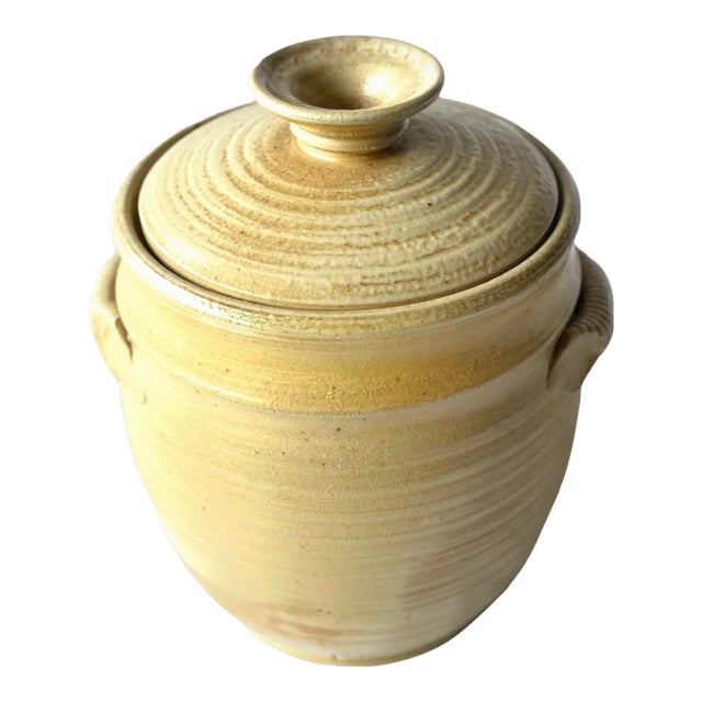 Mid-Century Urn/Jar From Bay For Sale