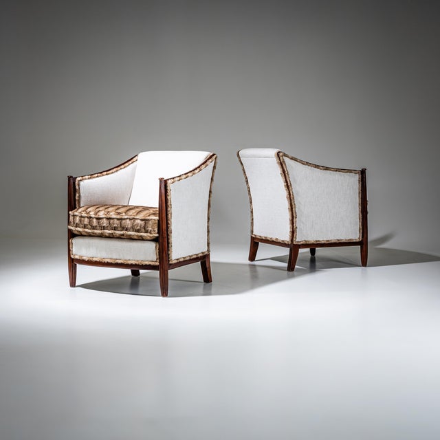 Pair of Art Deco Armchairs, France, circa 1920 For Sale - Image 10 of 11