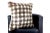 Dyed Check Buffalo Plaid Natural Fur Pillow For Sale - Image 9 of 12