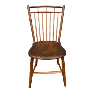 A Antique Bird-Cage Back Windsor Side Chair, Pennsylvania, Circa 1800 For Sale