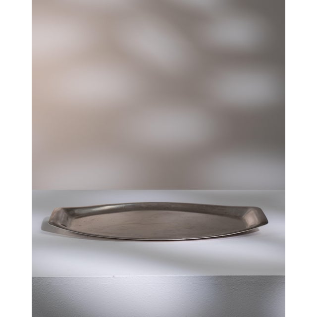 20th Century French Silver-Plated Tray For Sale - Image 14 of 15