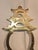 Brass Vintage Handmade Brass Tabletop Easel With Pagoda. Mid-Century, Chinoiserie. For Sale - Image 8 of 10