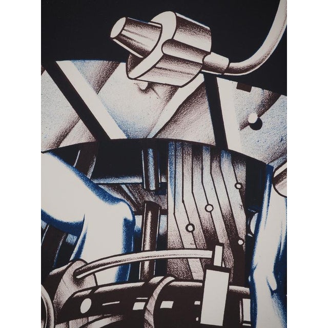 Francisco Melo, Mechanical Composition, Lithograph For Sale - Image 6 of 7