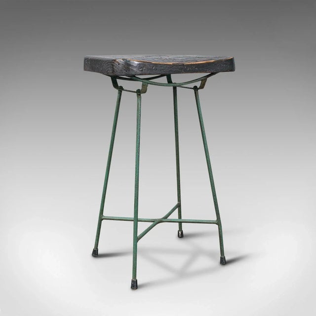 1940s Vintage English Pine Munitions Factory Stool For Sale - Image 13 of 13