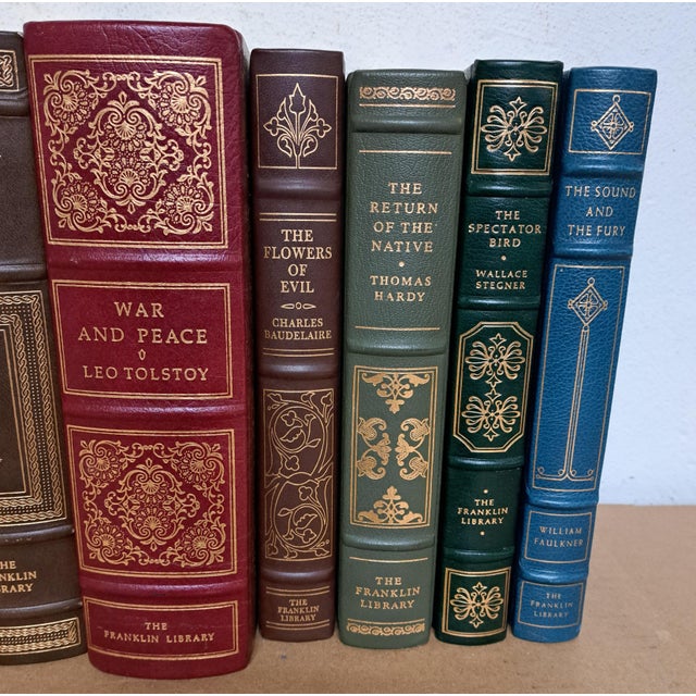 Franklin Library Vintage Leather Books Set of 8 For Sale In New York - Image 6 of 9