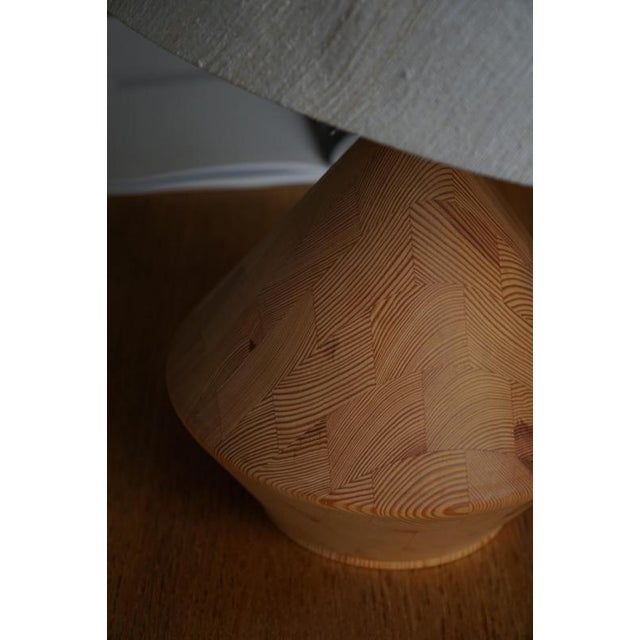 Danish Modern Sculptural Wooden Table Lamp from Kirk, 1980s For Sale - Image 12 of 18