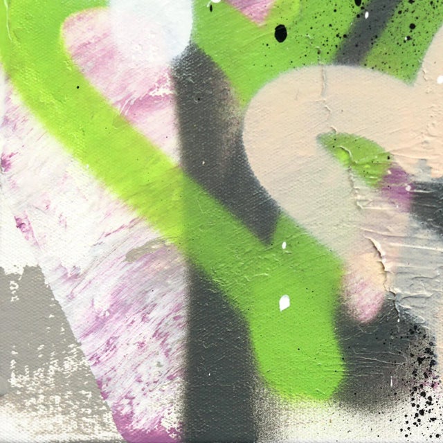 Street Art Graffiti Painting Moody Yet Playful "Play That Funky Music" Original Artwork by Amber Goldhammer For Sale - Image 4 of 9