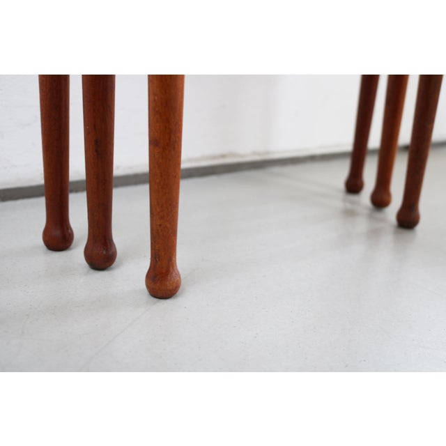 Vintage Danish Teak Nesting Tables from Møbelintarsia, 1960s, Set of 3 For Sale - Image 6 of 12
