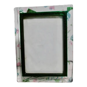 Dichroic Fused Art Glass Photo Frame Circa 80s'