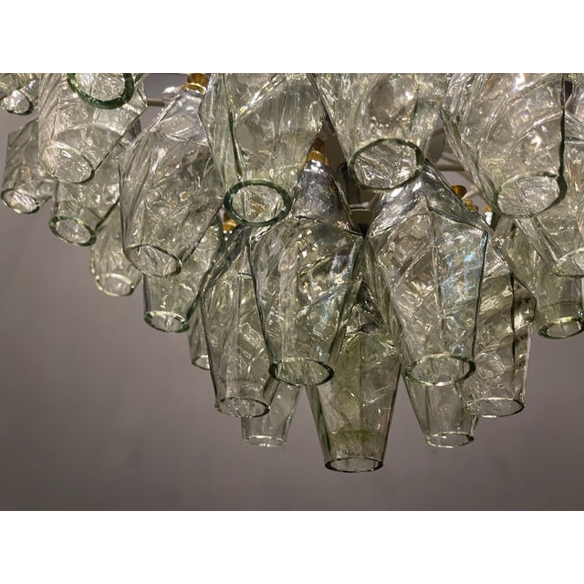 Murano Glass Polygon Chandelier, 1980s For Sale - Image 8 of 15