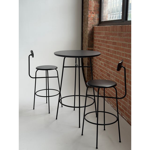 Afteroom by Menu Design for Audo Copenhagen Bar Table and Bar Chairs - Set of 3 For Sale - Image 16 of 17