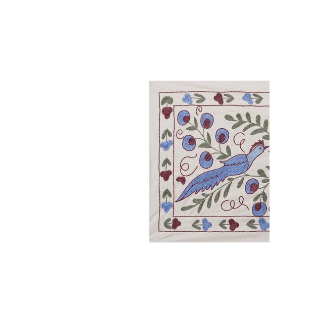 Animal Pictorial Suzani Table Runner Dimension; 19.7'' x 39"" inches /50 x 98 cm / 1'6'' x 3'2'' Material: 100% cotton....